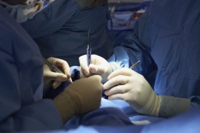 Sterile Surgical Gloves in Use